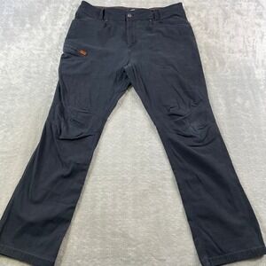 BRUNT Torra Work Pant Mens 38x34 Black Stretch Utility Pants Canvas Outdoor